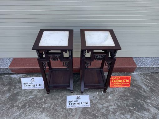 Cặp Đôn Triện Vuông Bày Đồ Lối Tàu