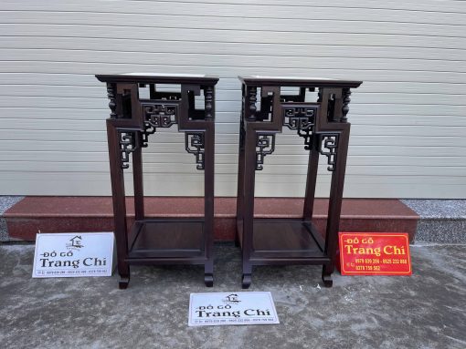 Cặp Đôn Triện Vuông Bày Đồ Lối Tàu