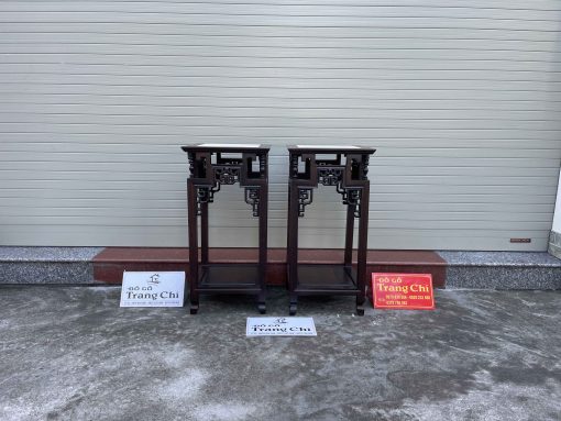 Cặp Đôn Triện Vuông Bày Đồ Lối Tàu