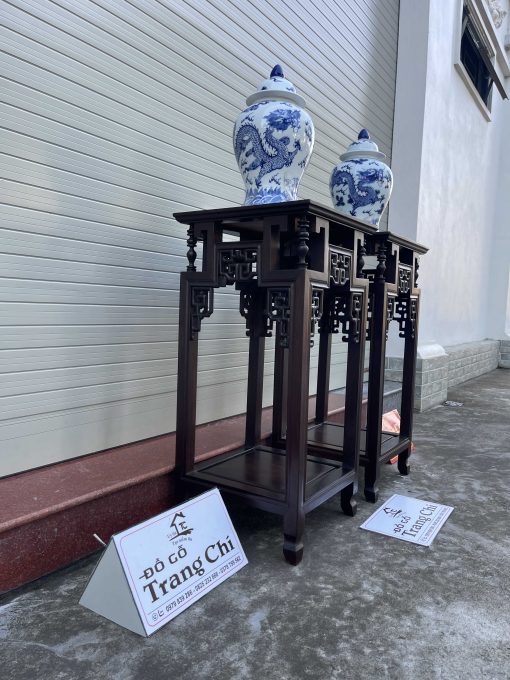 Cặp Đôn Triện Vuông Bày Đồ Lối Tàu