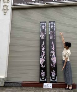 Đôi Câu Đối Khảm Trúc Mai Sum Vầy Khảm Ốc Đỏ