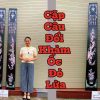 Đôi Câu Đối Khảm Trúc Mai Sum Vầy Khảm Ốc Đỏ