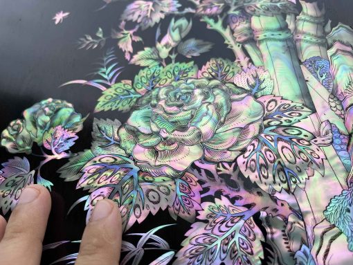 Đôi Câu Đối Khảm Trúc Mai Sum Vầy Khảm Ốc Đỏ