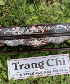 Khay Trà Gỗ Gụ Khảm Cảnh Bốn Mùa