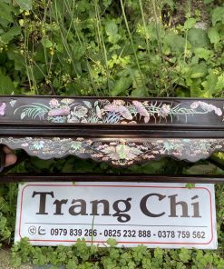 Khay Trà Gỗ Gụ Khảm Cảnh Bốn Mùa