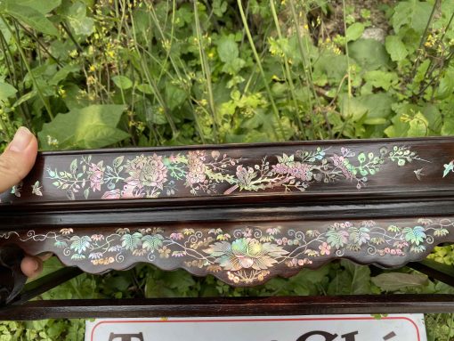 Khay Trà Gỗ Gụ Khảm Cảnh Bốn Mùa