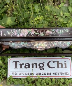 Khay Trà Gỗ Gụ Khảm Cảnh Bốn Mùa