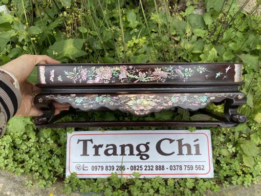 Khay Trà Gỗ Gụ Khảm Cảnh Bốn Mùa