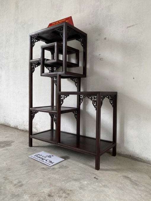 Mẫu Kệ Nhị Sơn Triện Gỗ Gụ Làm Theo Kích Thước