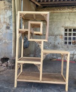 Mẫu Kệ Nhị Sơn Triện Gỗ Gụ Làm Theo Kích Thước