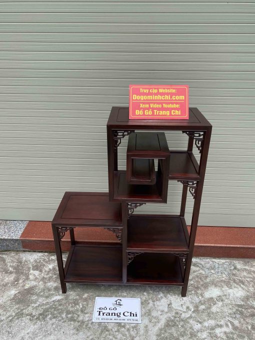 Mẫu Kệ Nhị Sơn Triện Gỗ Gụ Làm Theo Kích Thước