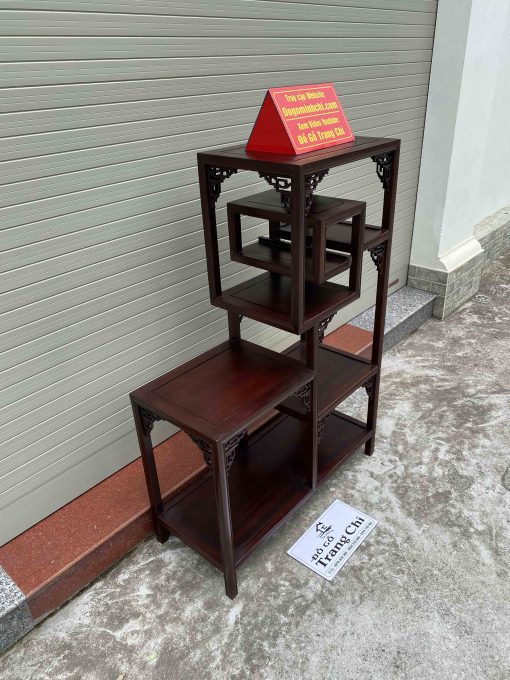 Mẫu Kệ Nhị Sơn Triện Gỗ Gụ Làm Theo Kích Thước