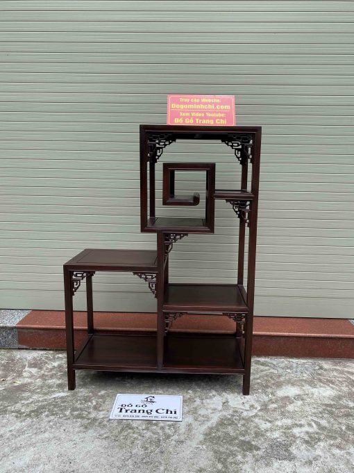 Mẫu Kệ Nhị Sơn Triện Gỗ Gụ Làm Theo Kích Thước