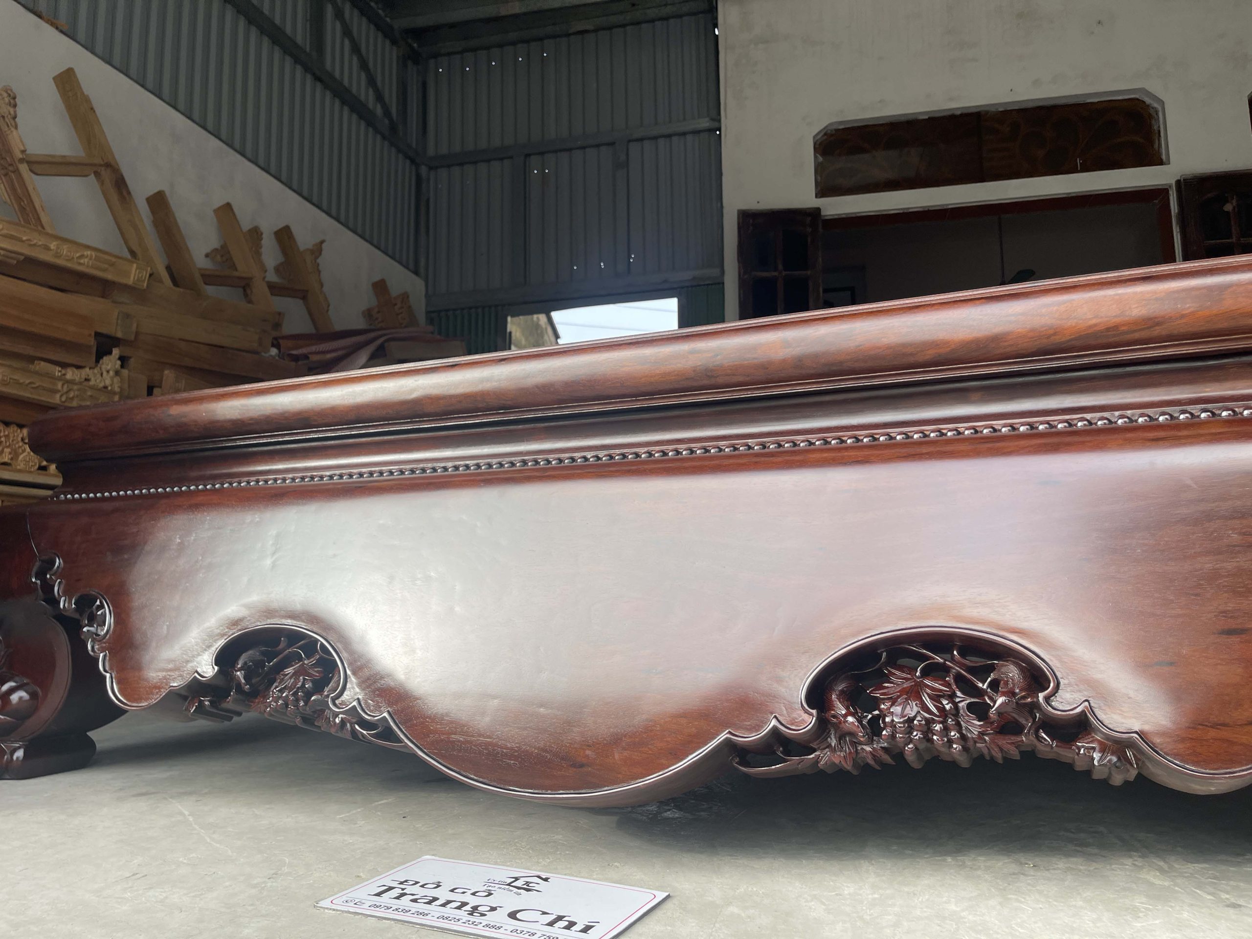Sập Trơn Vén Hàng Đại 220 x 180 x 61