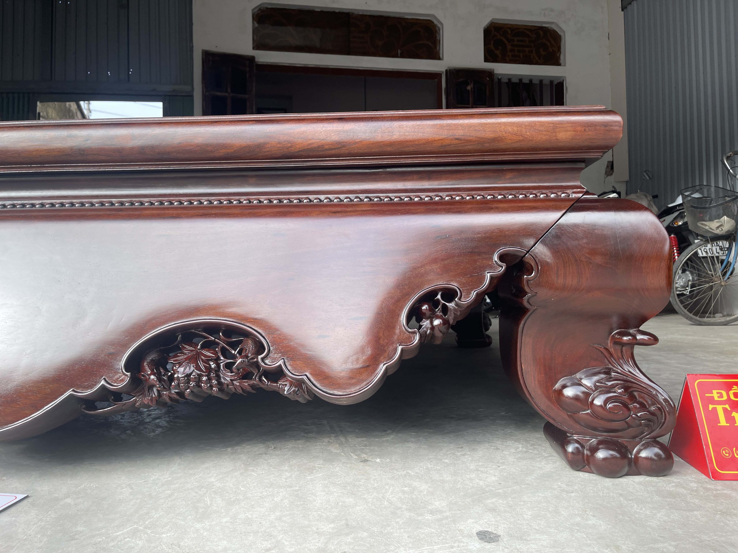 Sập Trơn Vén Hàng Đại 220 x 180 x 61