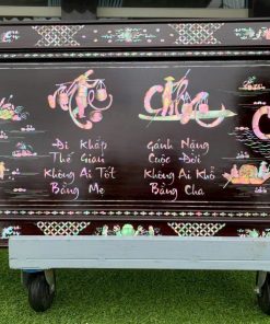 Tranh Mừng Thọ Tranh Ý Nghĩa Về Cha Mẹ Khảm Ốc Đẹp