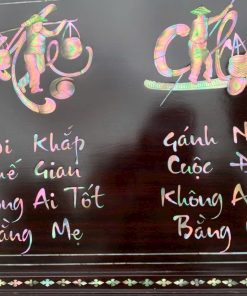 Tranh Mừng Thọ Tranh Ý Nghĩa Về Cha Mẹ Khảm Ốc Đẹp