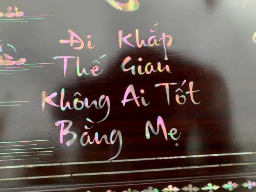 Tranh Mừng Thọ Tranh Ý Nghĩa Về Cha Mẹ Khảm Ốc Đẹp