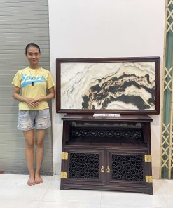 Tranh Đá Vân Tự Nhiên Khung Gỗ