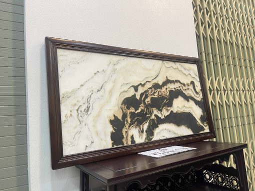Tranh Đá Vân Tự Nhiên Khung Gỗ
