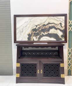 Tranh Đá Vân Tự Nhiên Khung Gỗ