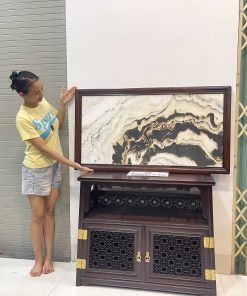 Tranh Đá Vân Tự Nhiên Khung Gỗ