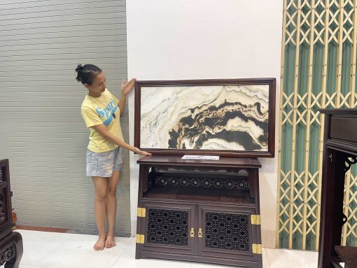 Tranh Đá Vân Tự Nhiên Khung Gỗ