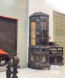 Tủ Góc 60 Bày Đồ Khảm Cẩn Ốc