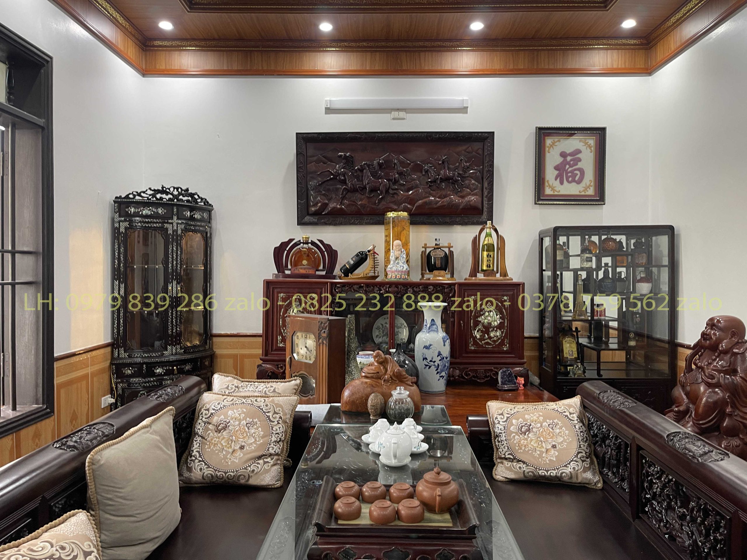 Tủ Góc 60 Bày Đồ Khảm Cẩn Ốc