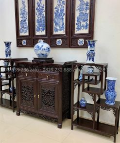 Bộ Tủ Kệ Bày Đồ Đựng Đồ Lối Huế