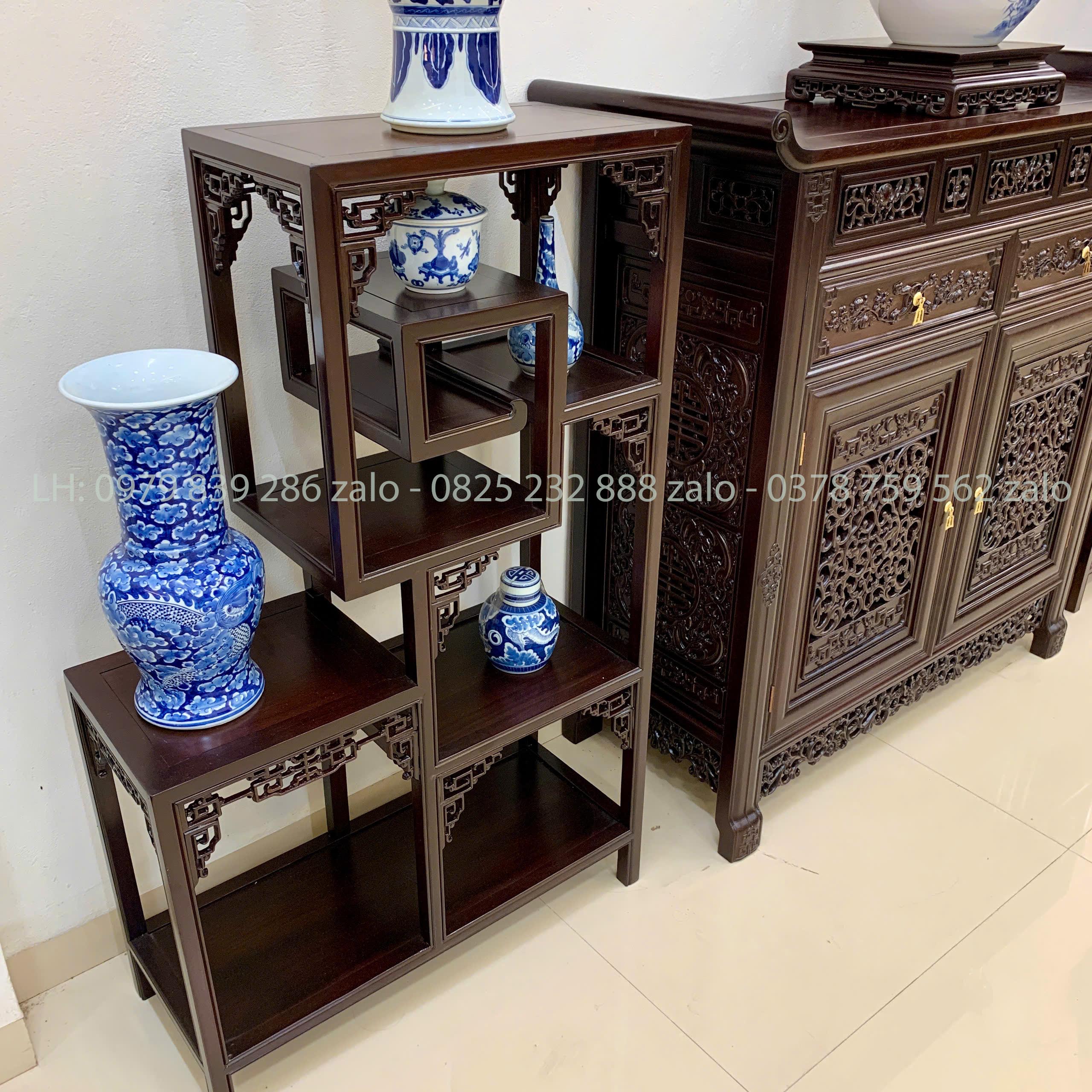 Bộ Tủ Kệ Bày Đồ Đựng Đồ Lối Huế