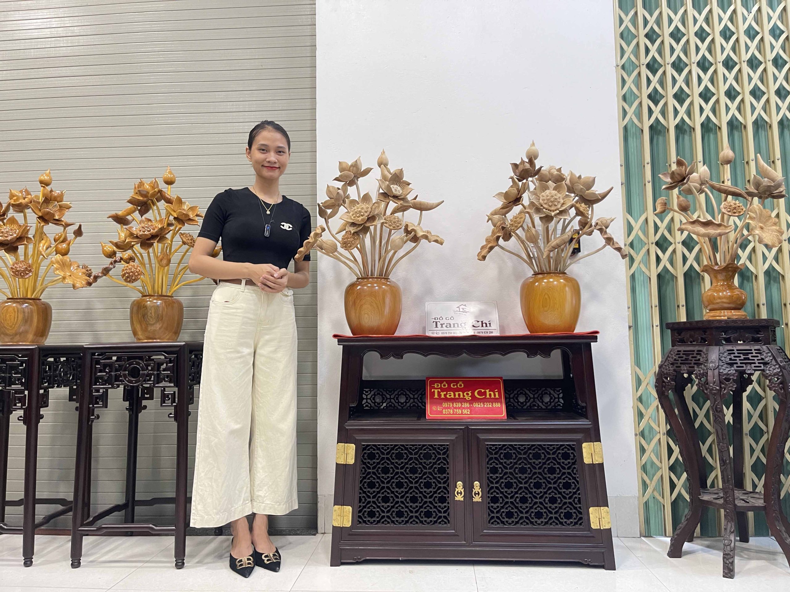 Cặp Bình Sen 21 Cành Thơm Nức