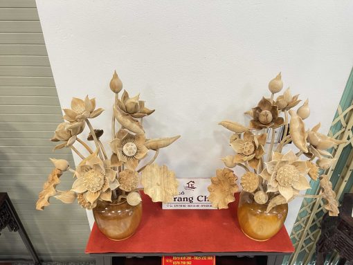 Cặp Bình Sen 21 Cành Thơm Nức