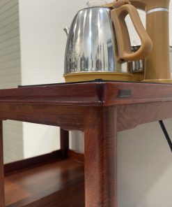 Kệ Pha Trà Có Ấm Và Siêu Gỗ Hương