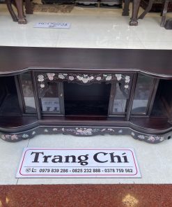 Mẫu Tủ Chè Mini Cánh Cong Khảm Tích