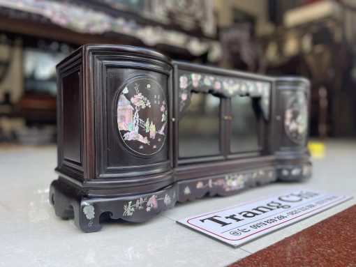 Mẫu Tủ Chè Mini Cánh Cong Khảm Tích
