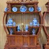 Tủ Bày Đồ Bình Phong Chạm Trúc