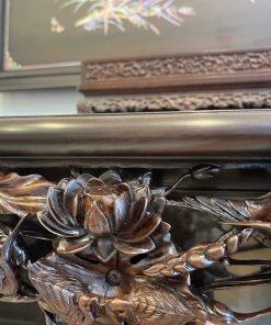 Tủ Chè Gụ Mẫu Chạm Khảm Hoa Sen Ý Nghĩa