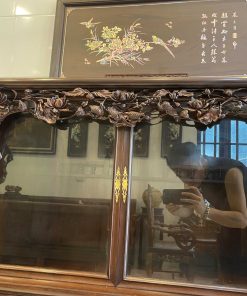 Tủ Chè Gụ Mẫu Chạm Khảm Hoa Sen Ý Nghĩa