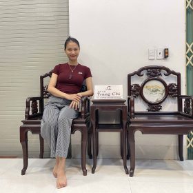 Bộ Bàn Trà 3 Món Gỗ Lim Ta