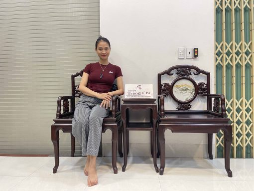 Bộ Bàn Trà 3 Món Gỗ Lim Ta