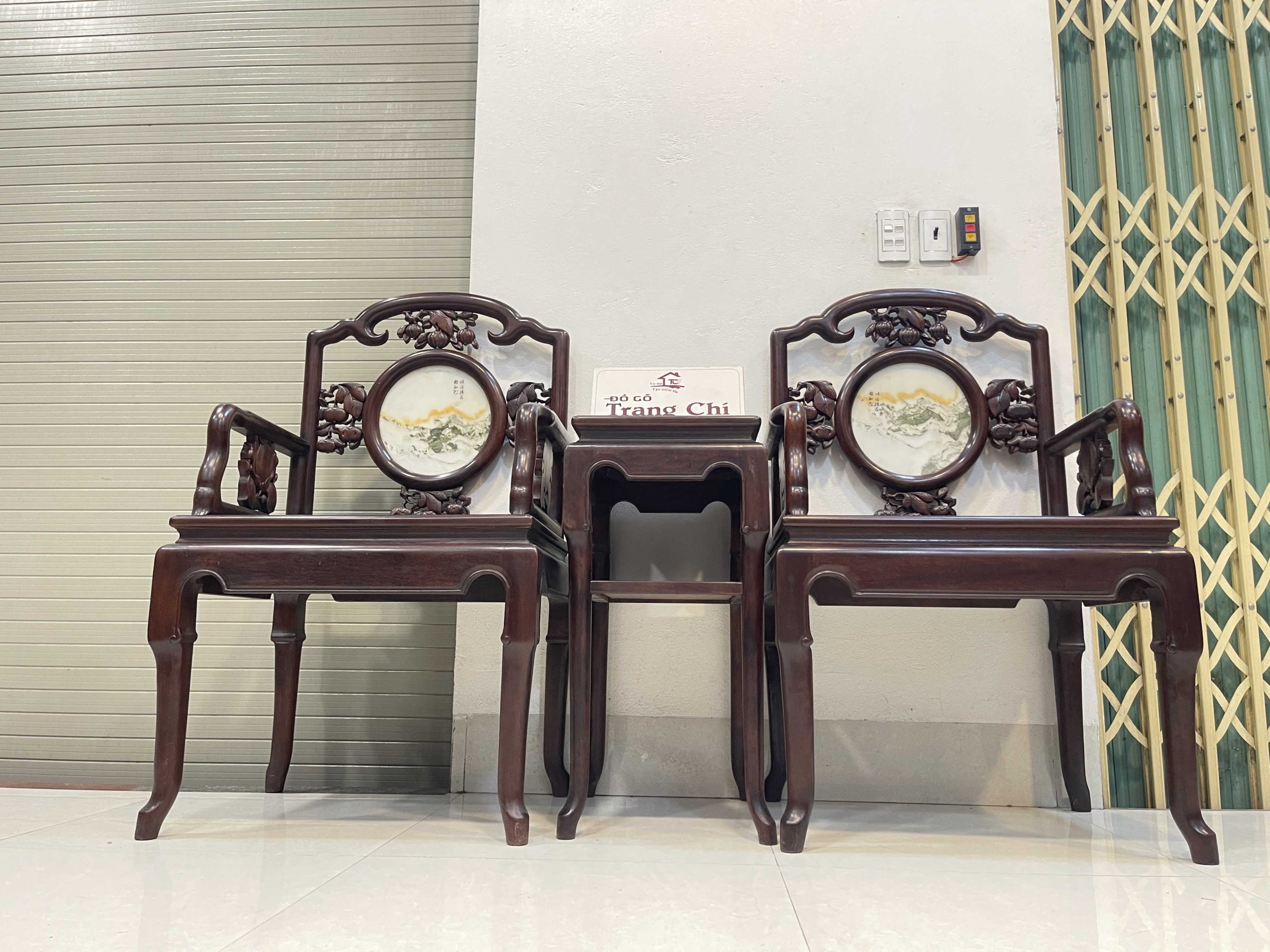 Bộ Bàn Trà 3 Món Gỗ Lim Ta