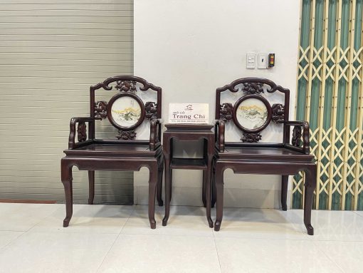 Bộ Bàn Trà 3 Món Gỗ Lim Ta