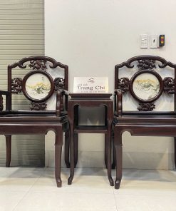 Bộ Bàn Trà 3 Món Gỗ Lim Ta