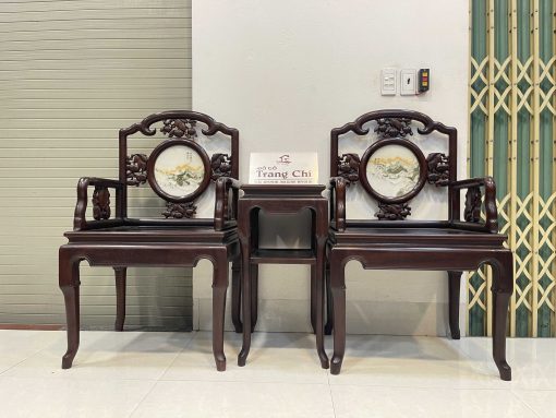 Bộ Bàn Trà 3 Món Gỗ Lim Ta