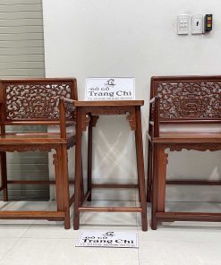 Bộ Bàn Trà 3 Món Lối Tàu Dáng Chữ A