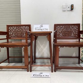 Bộ Bàn Trà 3 Món Lối Tàu Dáng Chữ A