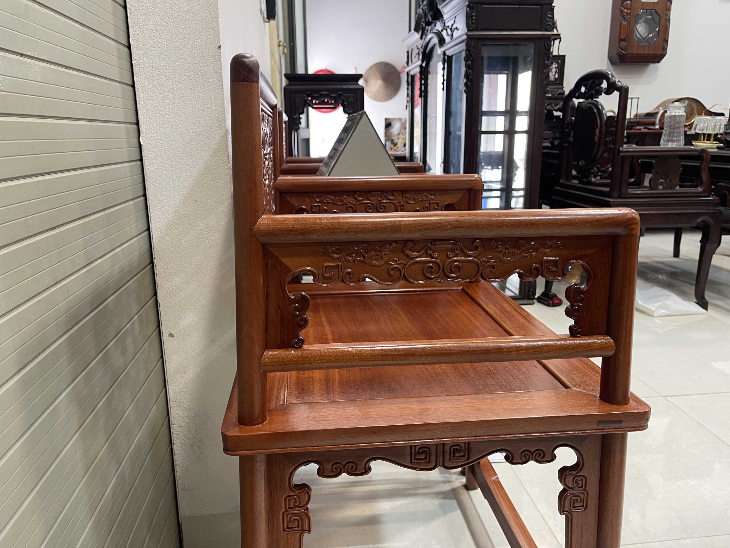 Bộ Bàn Trà 3 Món Lối Tàu Dáng Chữ A