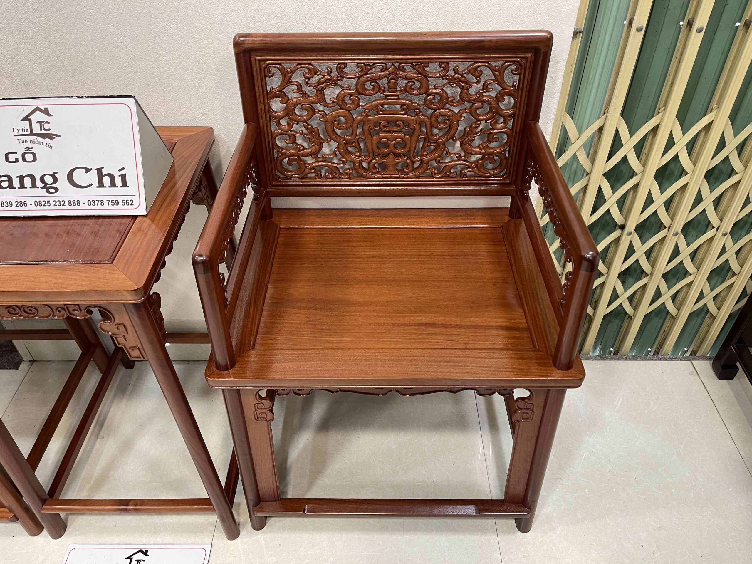 Bộ Bàn Trà 3 Món Lối Tàu Dáng Chữ A