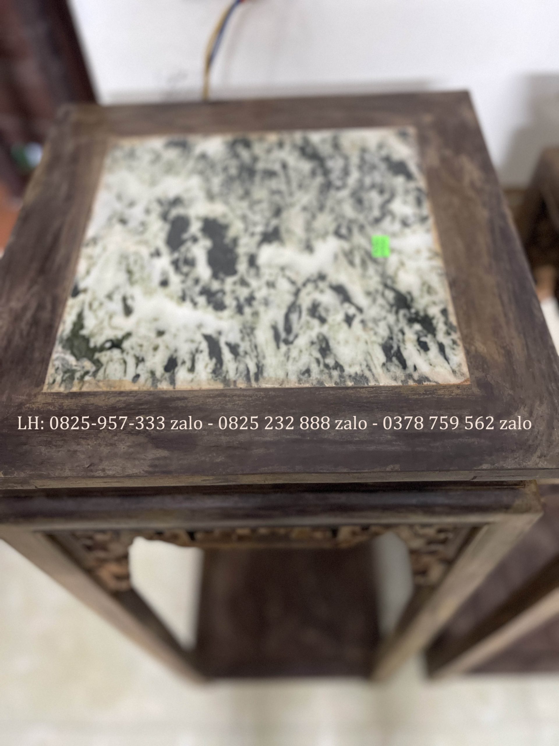 Cặp Đôn Triện Xúc Gỗ Gụ Đánh Giả Cổ
